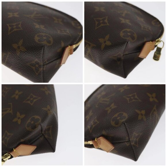 LOUIS VUITTON Monogram Pochette Cosmetic PM Cosmetic Pouch M47515 LV Auth 128595 - Picture 14 of 16